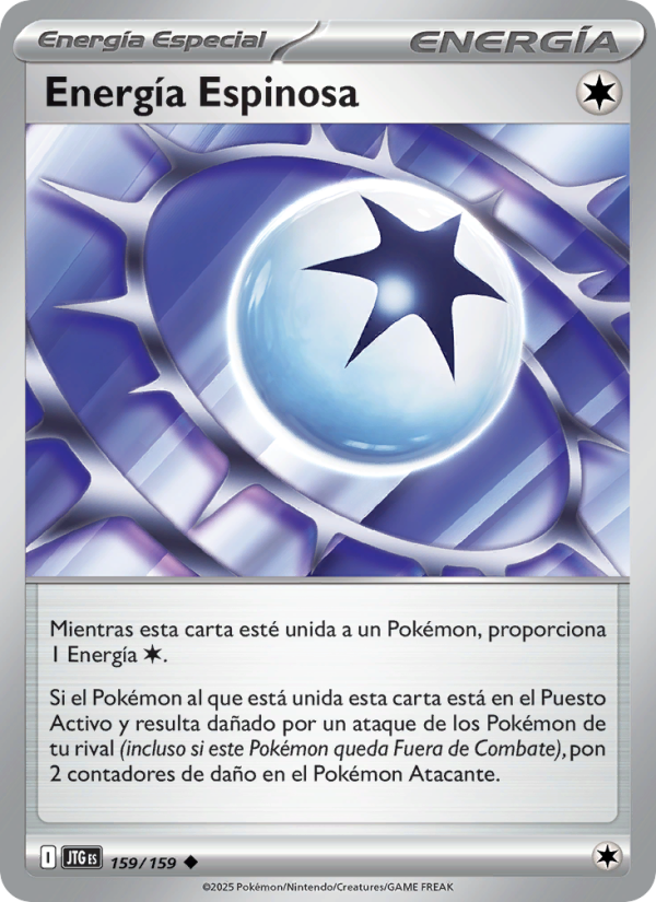 Energía Espinosa 159 — Juntos de Aventuras (Spanish Pokémon TCG card)