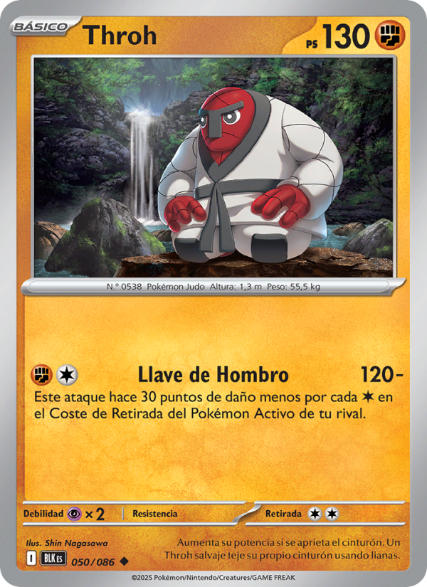 Throh 050 — Fulgor Negro (Spanish Pokémon TCG card)