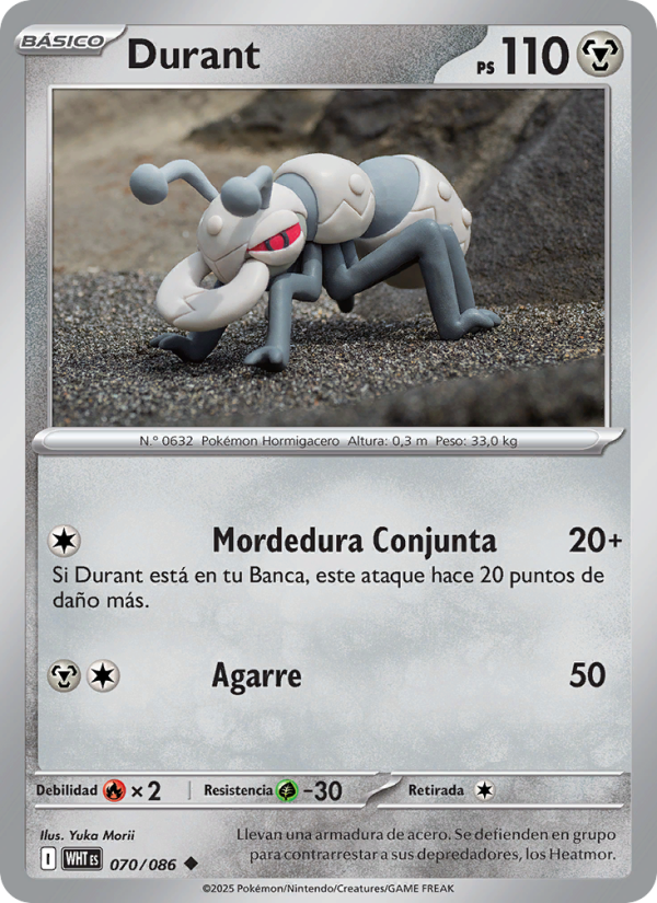 Durant 070 — Llama Blanca (Spanish Pokémon TCG card)