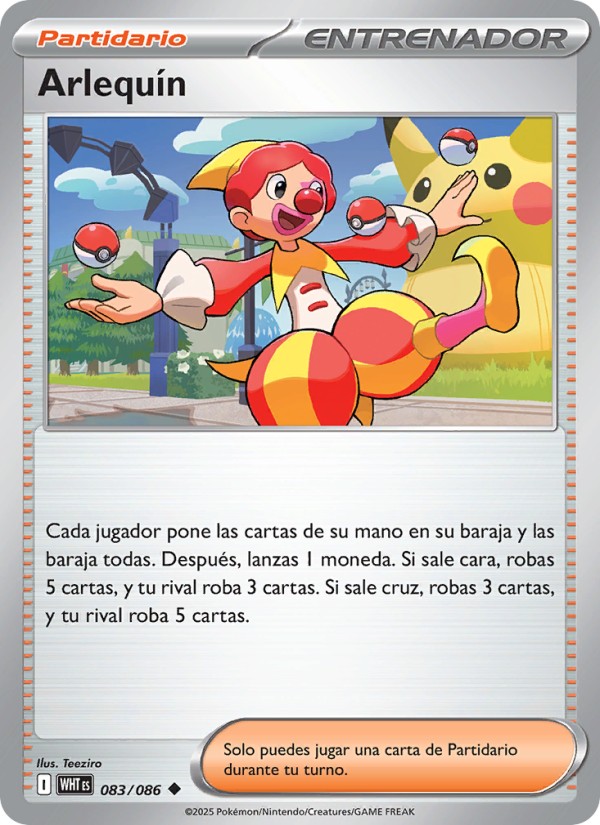 Arlequín 083 — Llama Blanca (Spanish Pokémon TCG card)