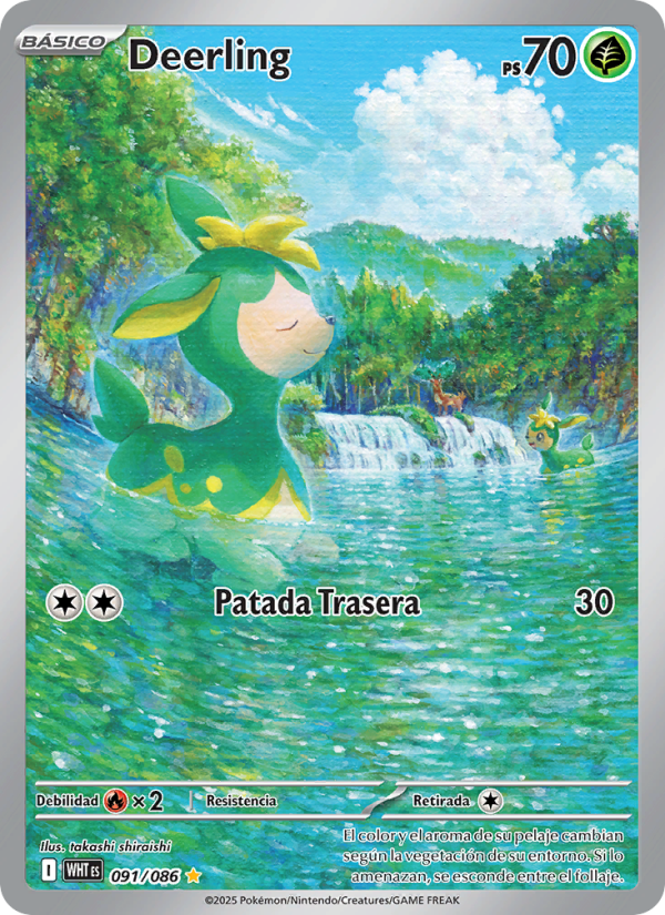 Deerling 091 — Llama Blanca (Spanish Pokémon TCG card)