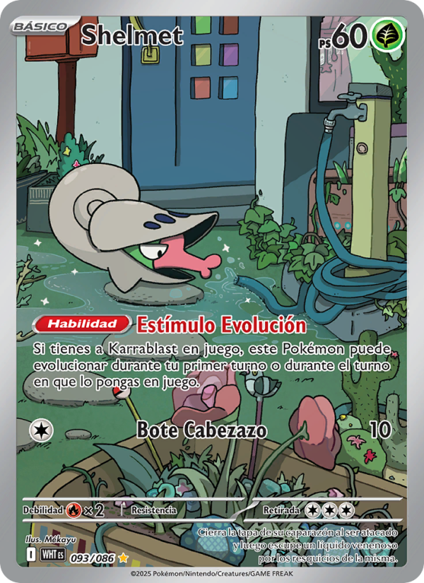 Shelmet 093 — Llama Blanca (Spanish Pokémon TCG card)