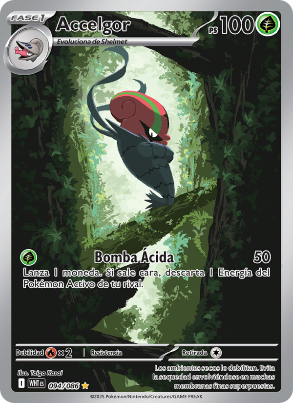 Accelgor 094 — Llama Blanca (Spanish Pokémon TCG card)