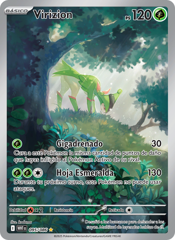 Virizion 095 — Llama Blanca (Spanish Pokémon TCG card)