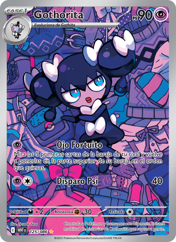 Gothorita 125 — Llama Blanca (Spanish Pokémon TCG card)
