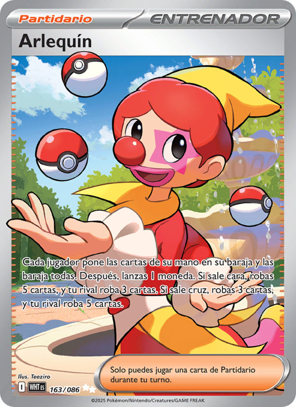 Arlequín 163 — Llama Blanca (Spanish Pokémon TCG card)