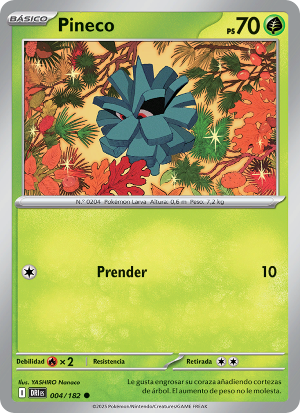 Pineco 004 — Rivales Predestinados (Spanish Pokémon TCG card)