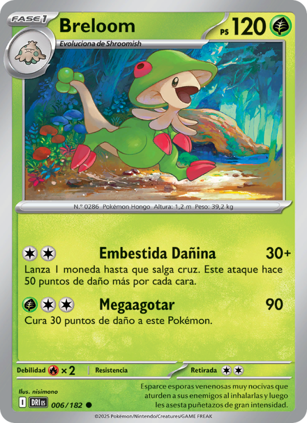 Breloom 006 — Rivales Predestinados (Spanish Pokémon TCG card)