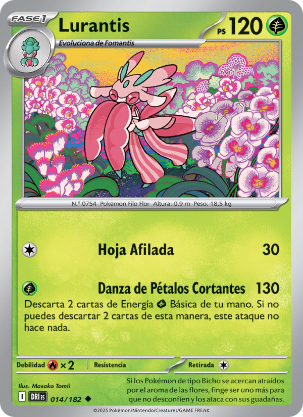 Lurantis 014 — Rivales Predestinados (Spanish Pokémon TCG card)
