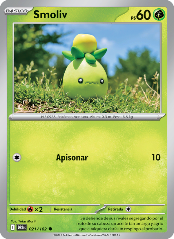 Smoliv 021 — Rivales Predestinados (Spanish Pokémon TCG card)