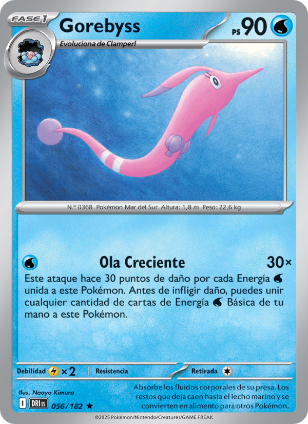 Gorebyss 056 — Rivales Predestinados (Spanish Pokémon TCG card)