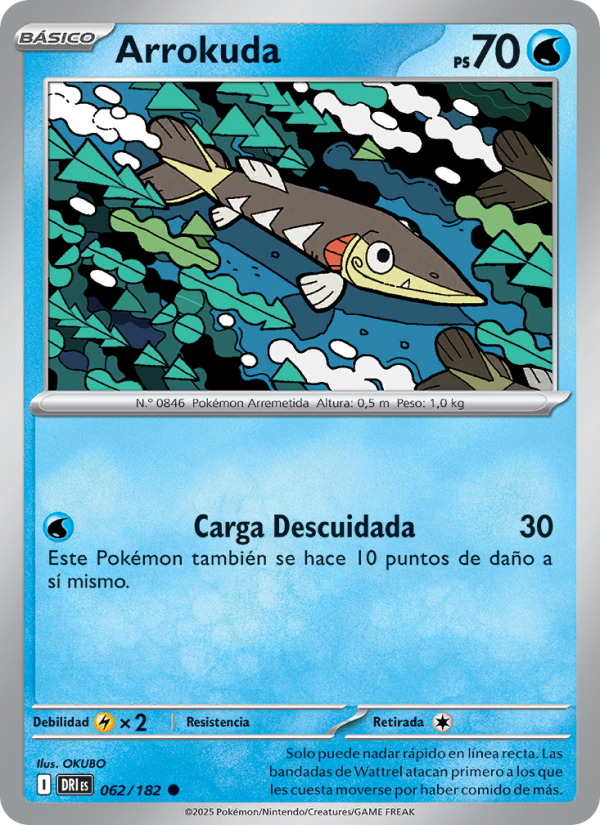 Arrokuda 062 — Rivales Predestinados (Spanish Pokémon TCG card)