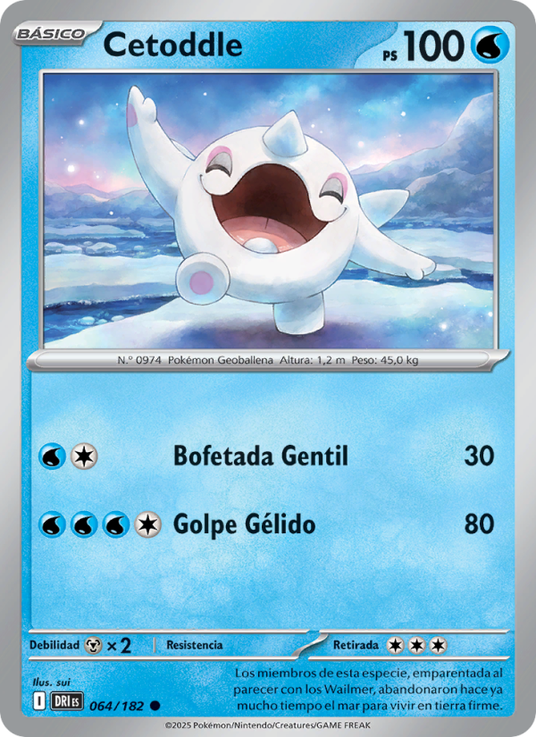 Cetoddle 064 — Rivales Predestinados (Spanish Pokémon TCG card)