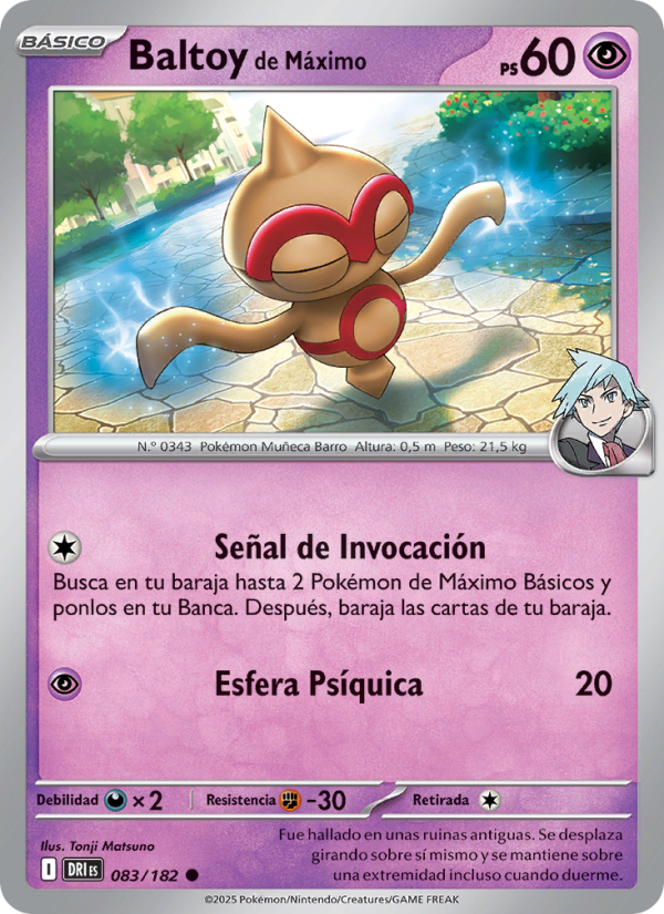 Baltoy de Máximo 083 — Rivales Predestinados (Spanish Pokémon TCG card)