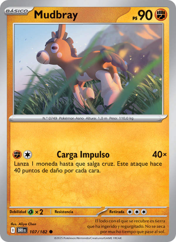 Mudbray 107 — Rivales Predestinados (Spanish Pokémon TCG card)