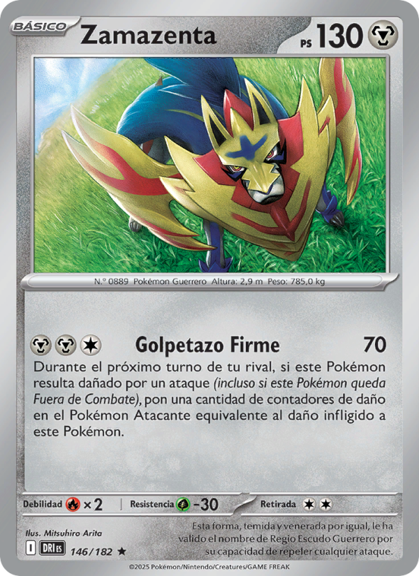 Zamazenta 146 — Rivales Predestinados (Spanish Pokémon TCG card)