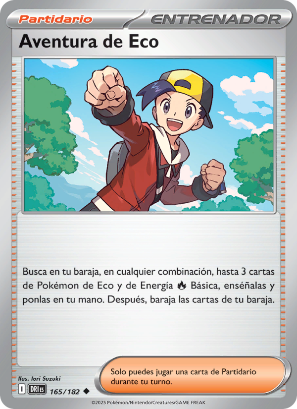 Aventura de Eco 165 — Rivales Predestinados (Spanish Pokémon TCG card)