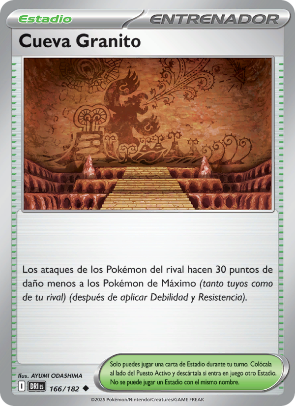 Cueva Granito 166 — Rivales Predestinados (Spanish Pokémon TCG card)