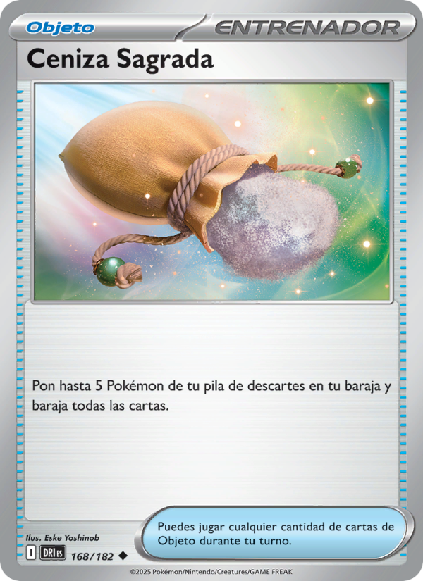 Ceniza Sagrada 168 — Rivales Predestinados (Spanish Pokémon TCG card)