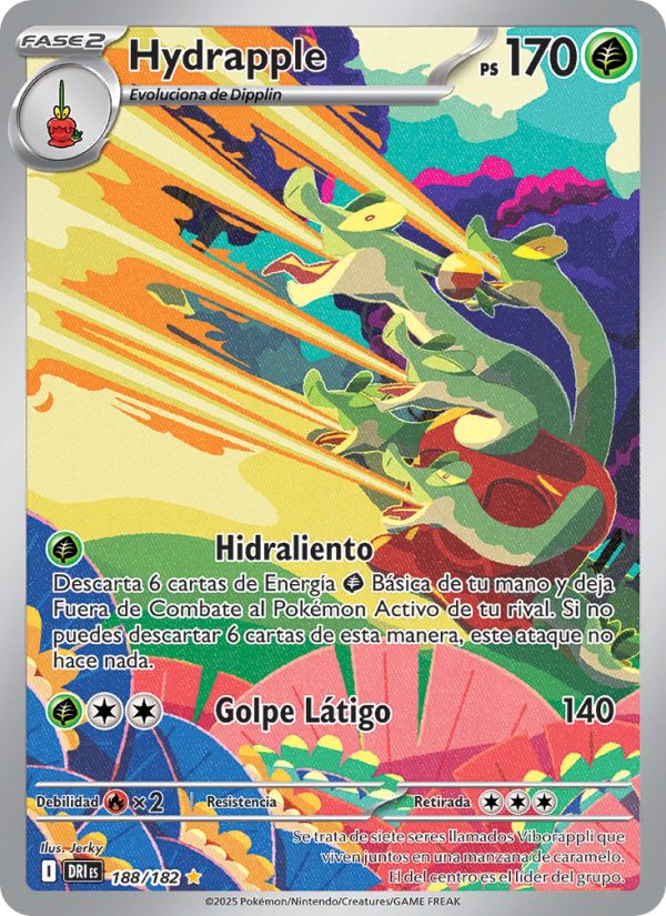 Hydrapple 188 — Rivales Predestinados (Spanish Pokémon TCG card)