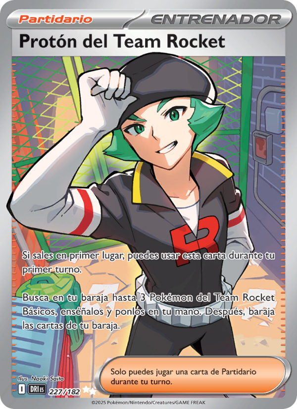Protón del Team Rocket 227 — Rivales Predestinados (Spanish Pokémon TCG card)