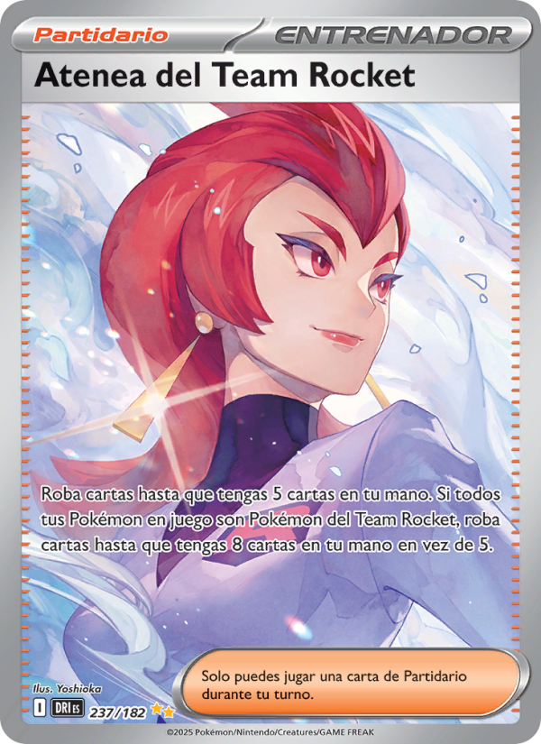 Atenea del Team Rocket 237 — Rivales Predestinados (Spanish Pokémon TCG card)