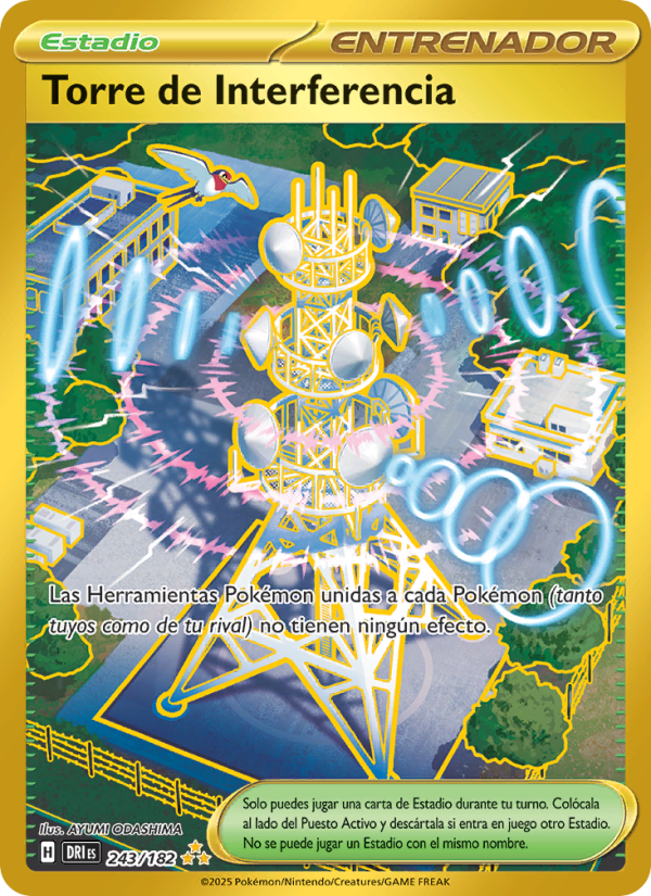 Torre de Interferencia 243 — Rivales Predestinados (Spanish Pokémon TCG card)