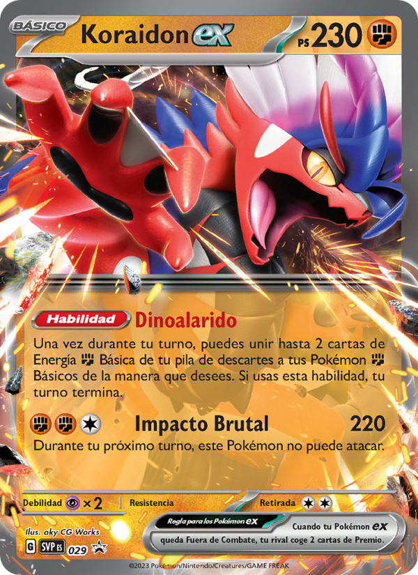 Koraidon ex 029 — SVP Black Star Promos (Spanish Pokémon TCG card)