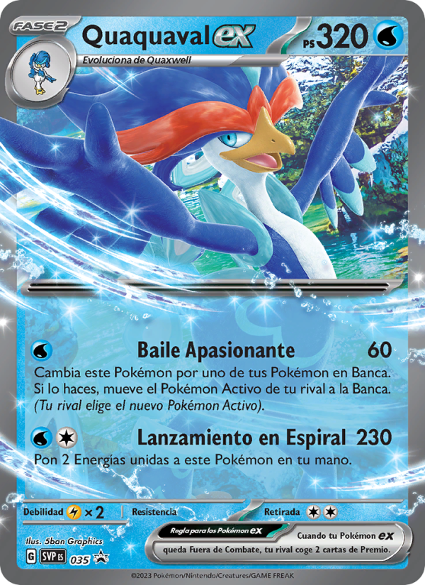 Quaquaval ex 035 — SVP Black Star Promos (Spanish Pokémon TCG card)