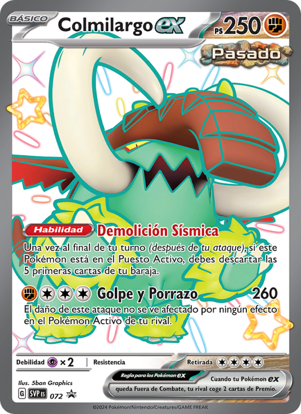 Colmilargo ex 072 — SVP Black Star Promos (Spanish Pokémon TCG card)