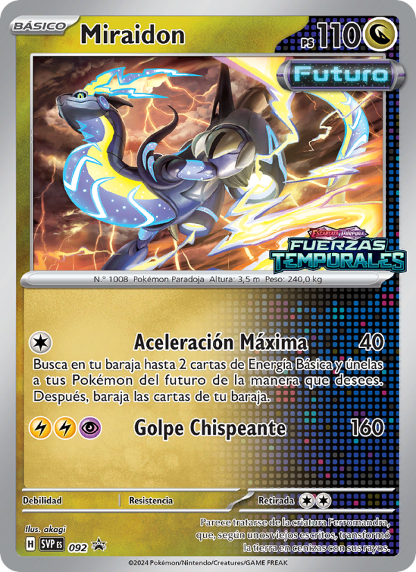 Miraidon 092 — SVP Black Star Promos (Spanish Pokémon TCG card)