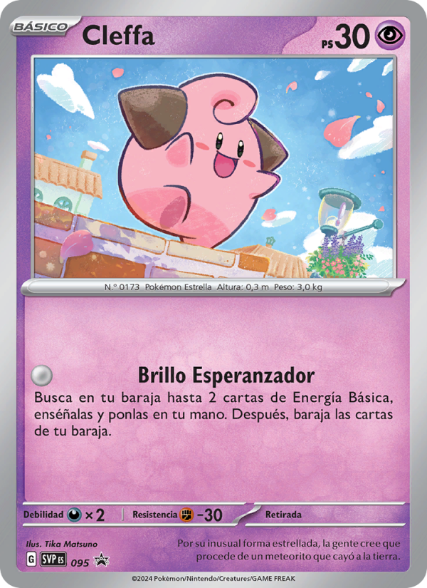 Cleffa 095 — SVP Black Star Promos (Spanish Pokémon TCG card)