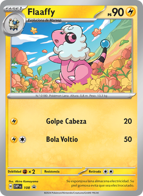 Flaaffy 108 — SVP Black Star Promos (Spanish Pokémon TCG card)