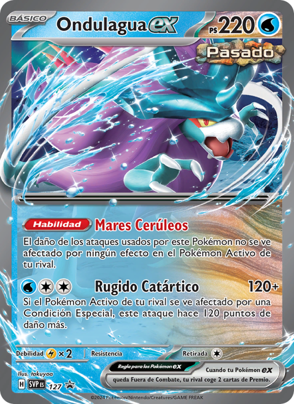 Ondulagua ex 127 — SVP Black Star Promos (Spanish Pokémon TCG card)
