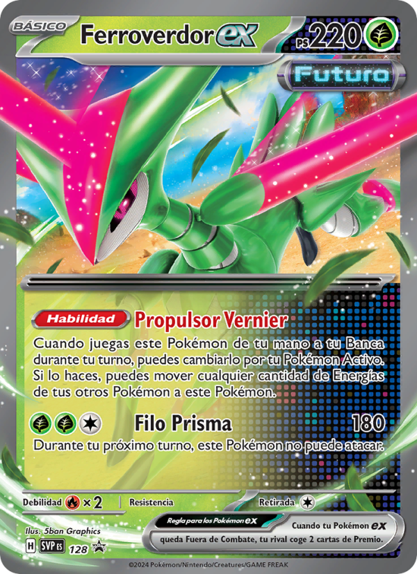 Ferroverdor ex 128 — SVP Black Star Promos (Spanish Pokémon TCG card)