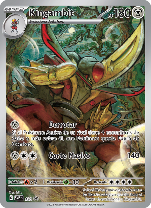 Kingambit 130 — SVP Black Star Promos (Spanish Pokémon TCG card)