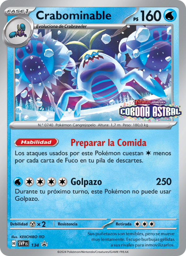 Crabominable 134 — SVP Black Star Promos (Spanish Pokémon TCG card)