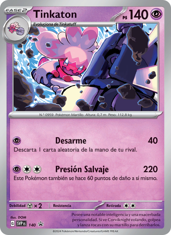 Tinkaton 140 — SVP Black Star Promos (Spanish Pokémon TCG card)