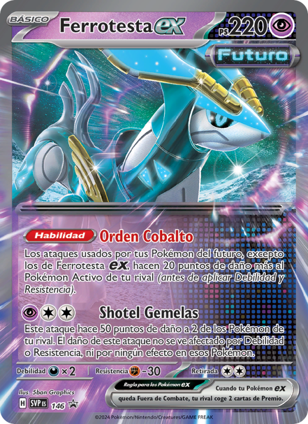 Ferrotesta ex 146 — SVP Black Star Promos (Spanish Pokémon TCG card)