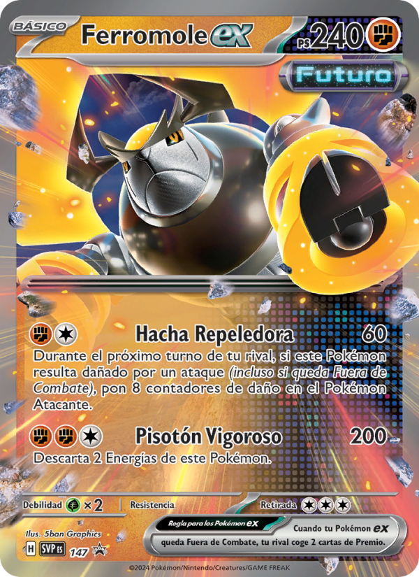 Ferromole ex 147 — SVP Black Star Promos (Spanish Pokémon TCG card)