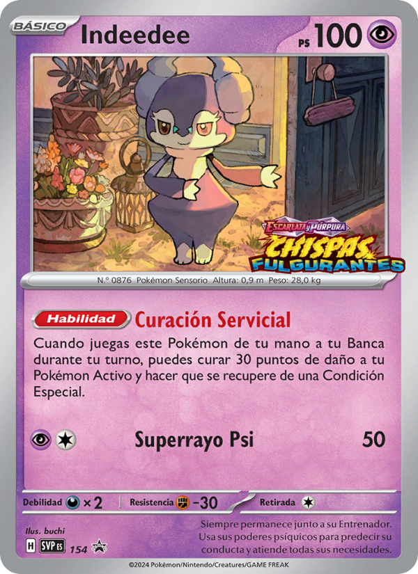 Indeedee 154 — SVP Black Star Promos (Spanish Pokémon TCG card)