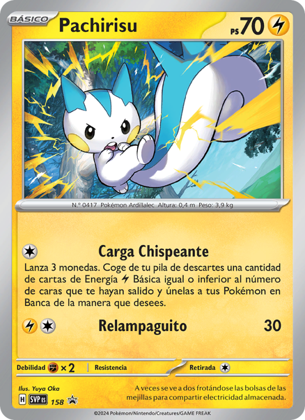 Pachirisu 158 — SVP Black Star Promos (Spanish Pokémon TCG card)