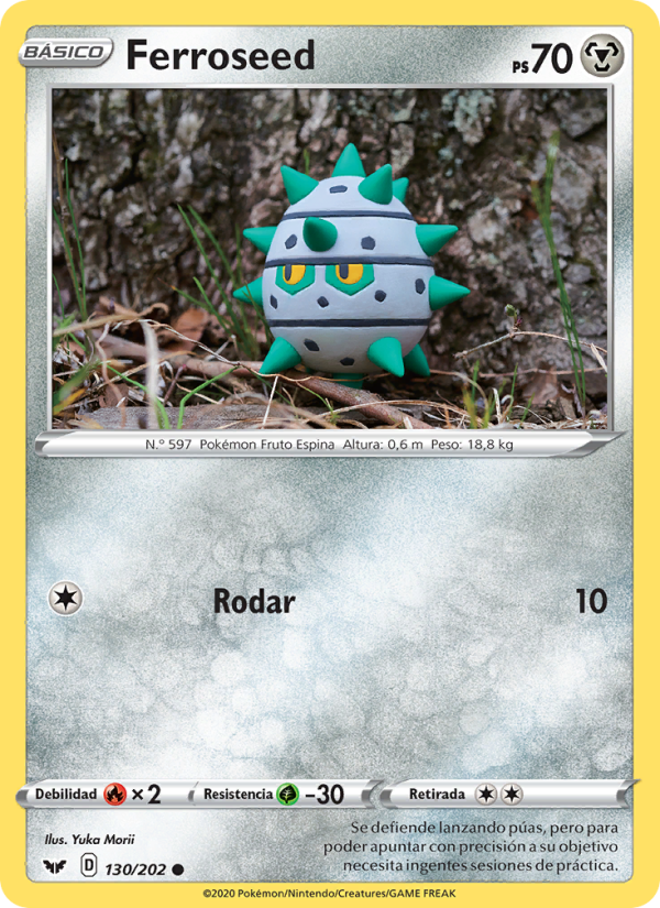 Ferroseed 130 — Espada y Escudo (Spanish Pokémon TCG card)