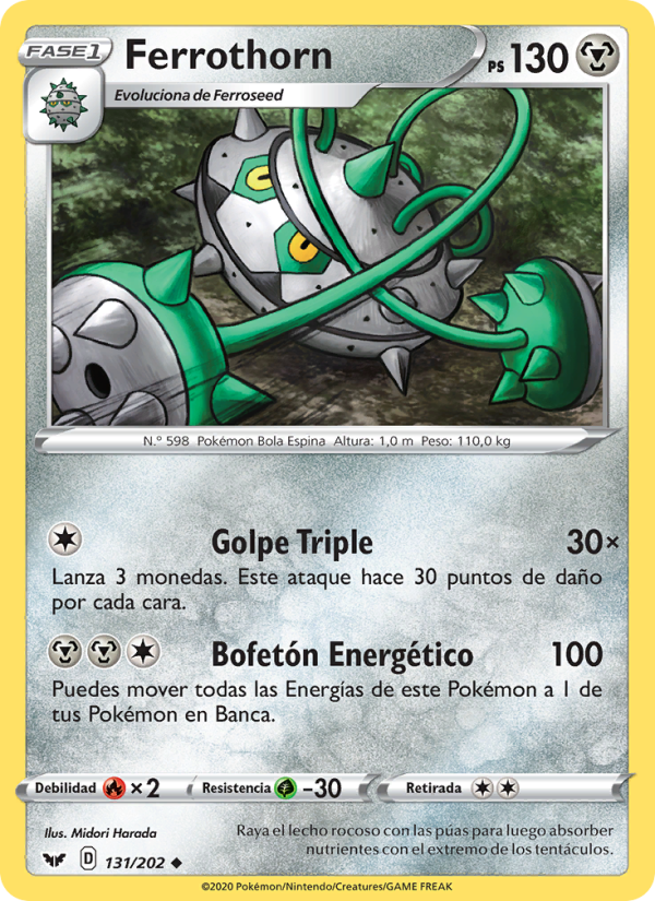 Ferrothorn 131 — Espada y Escudo (Spanish Pokémon TCG card)