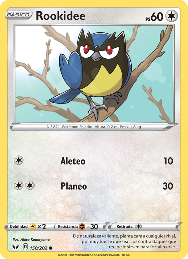 Rookidee 150 — Espada y Escudo (Spanish Pokémon TCG card)