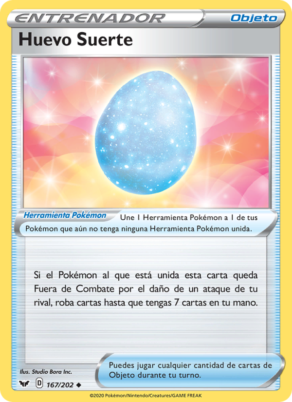 Huevo Suerte 167 — Espada y Escudo (Spanish Pokémon TCG card)
