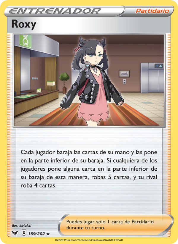 Roxy 169 — Espada y Escudo (Spanish Pokémon TCG card)