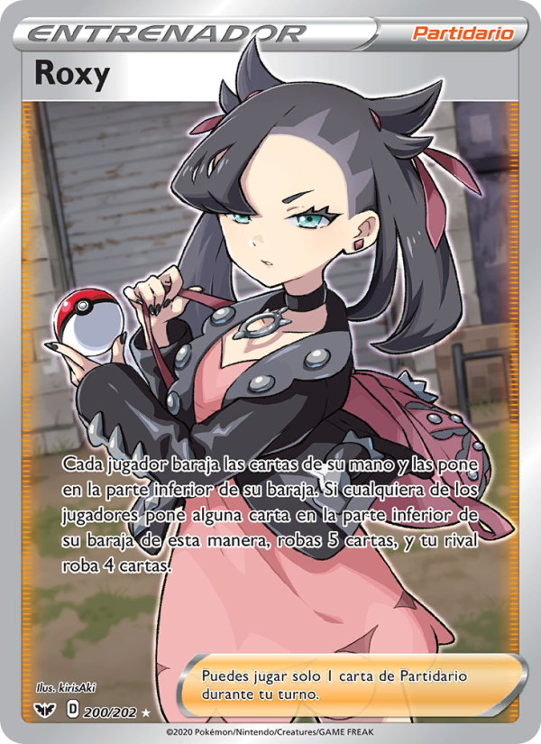 Roxy 200 — Espada y Escudo (Spanish Pokémon TCG card)