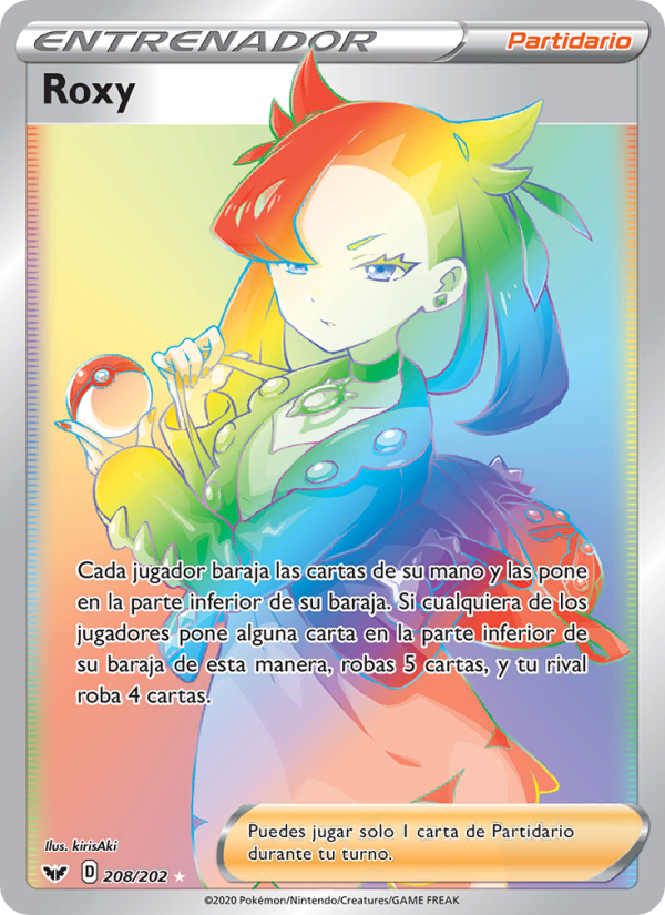 Roxy 208 — Espada y Escudo (Spanish Pokémon TCG card)