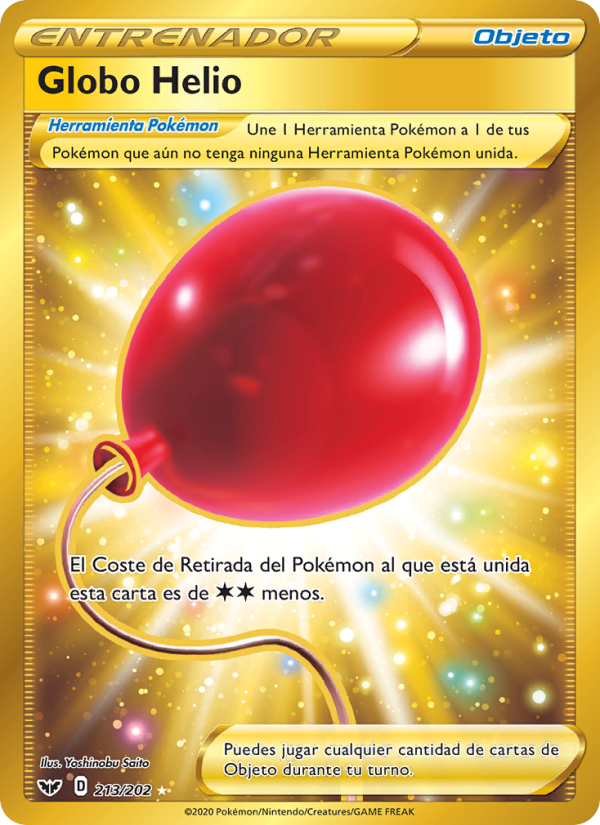 Globo Helio 213 — Espada y Escudo (Spanish Pokémon TCG card)
